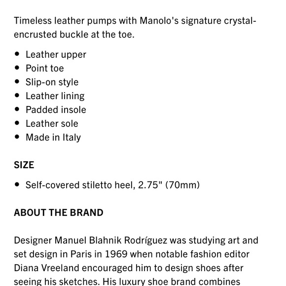 Manolo Blahnik Tan Leather Hangisi - Picture 9 of 9